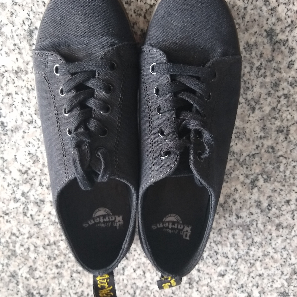 Dr. Martens Black Canvas Shoe Size 8